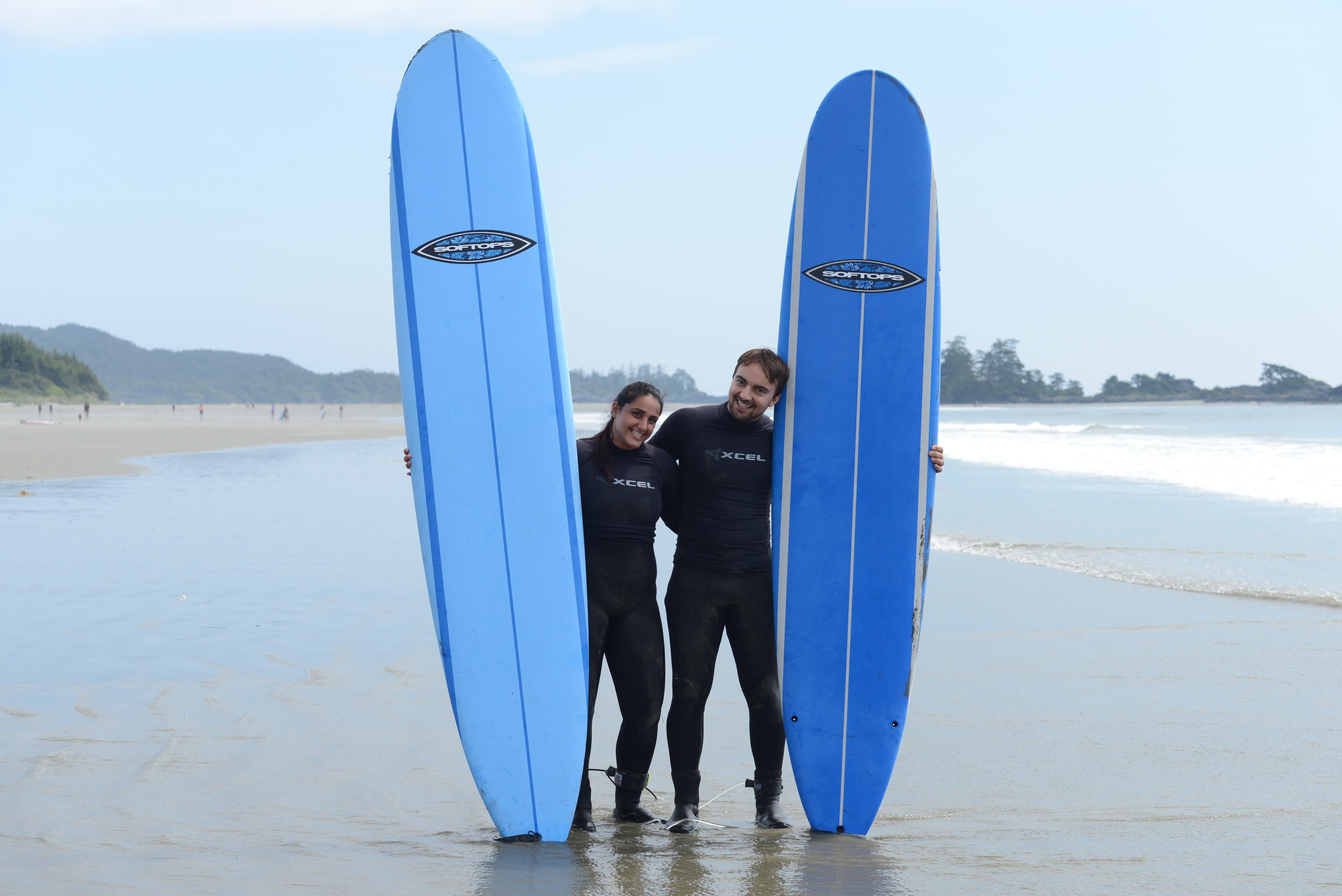 Surfing in Tofino, BC