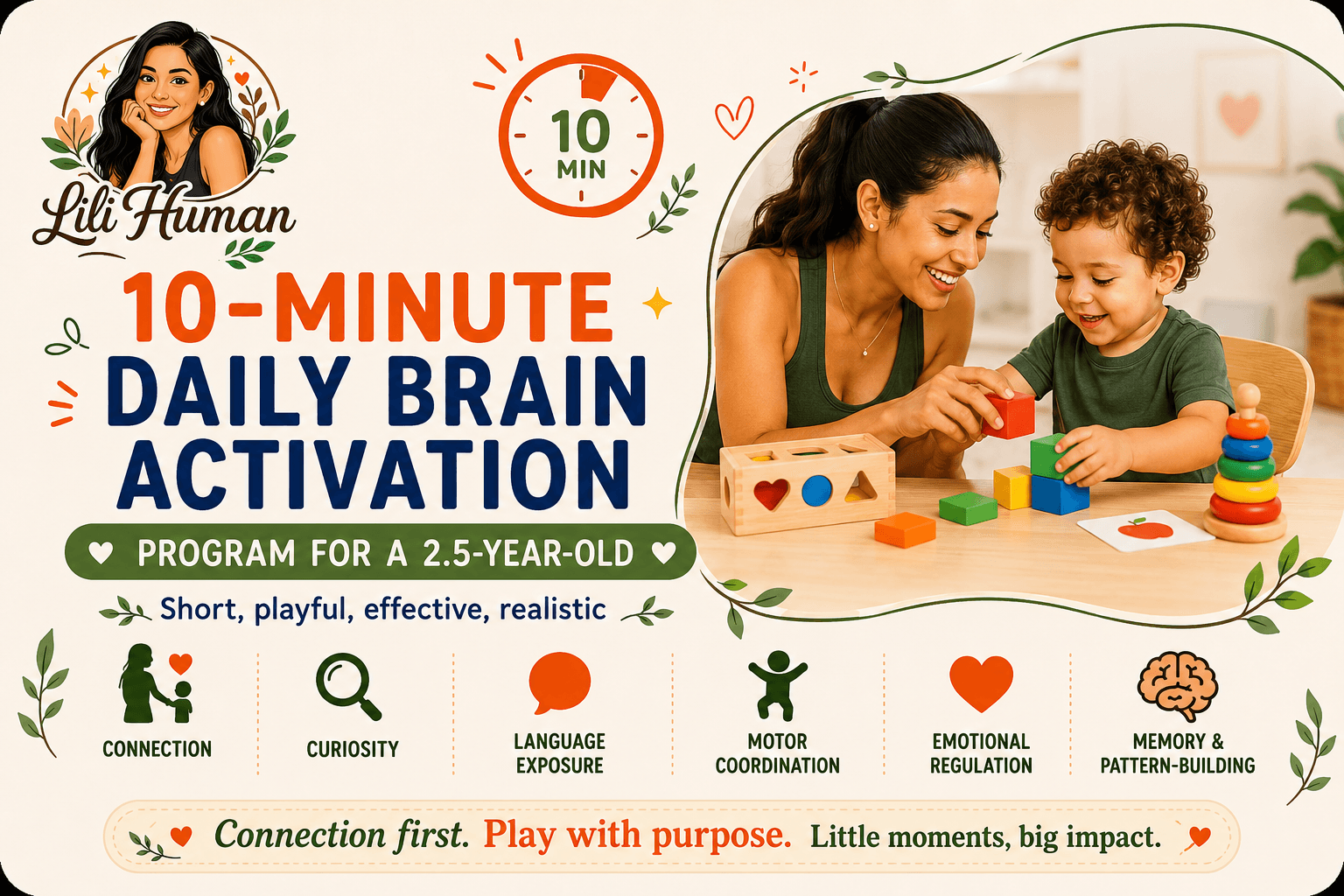 10-Minute Daily Brain Activation Program — Age 2.5