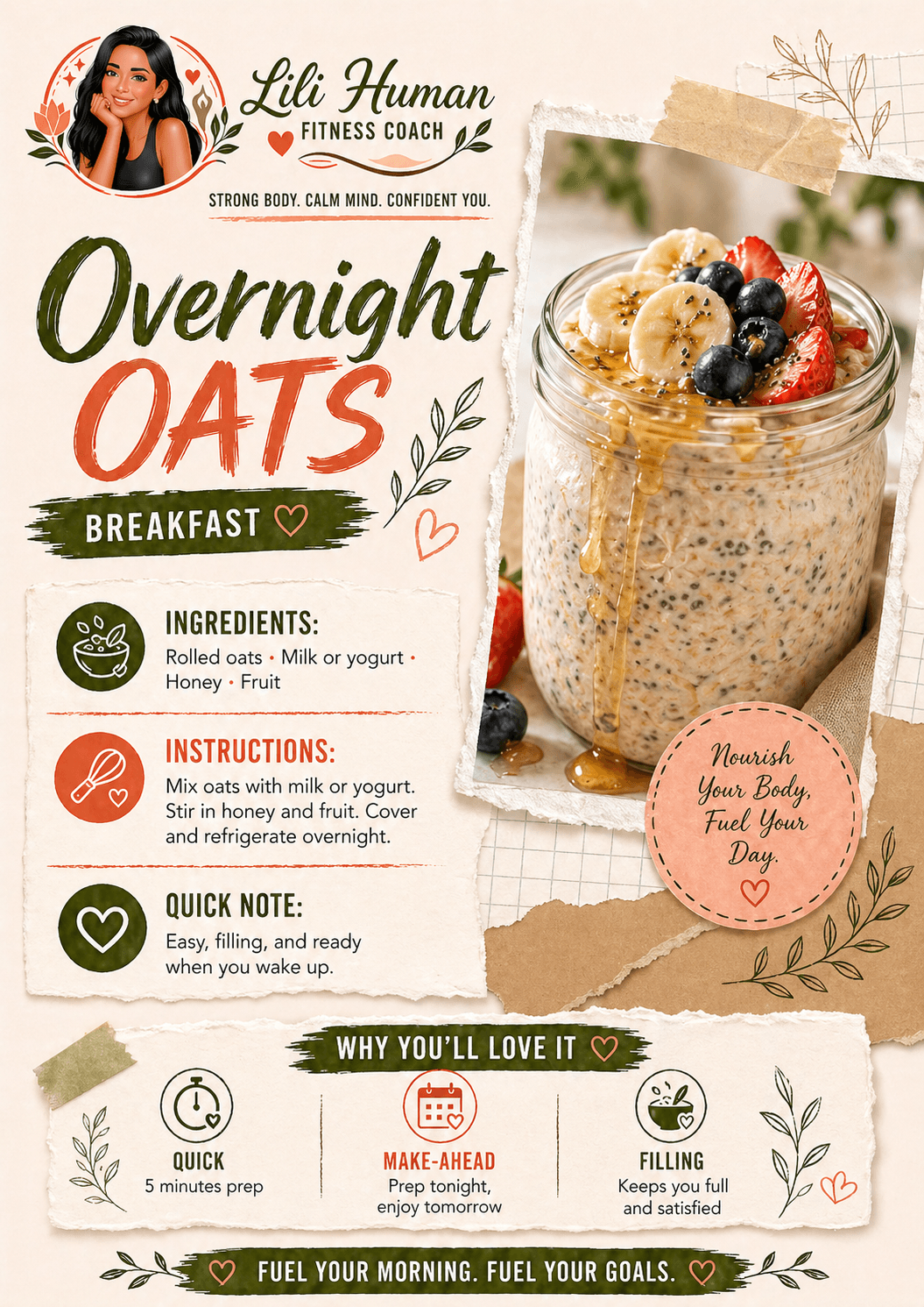 Overnight Oats (5 Ways)