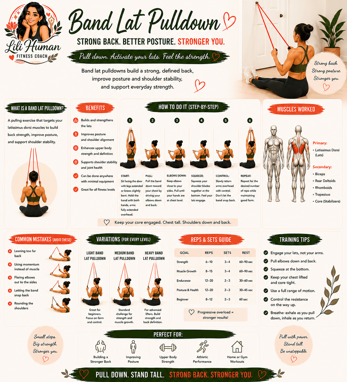 Band Lat Pulldown guide