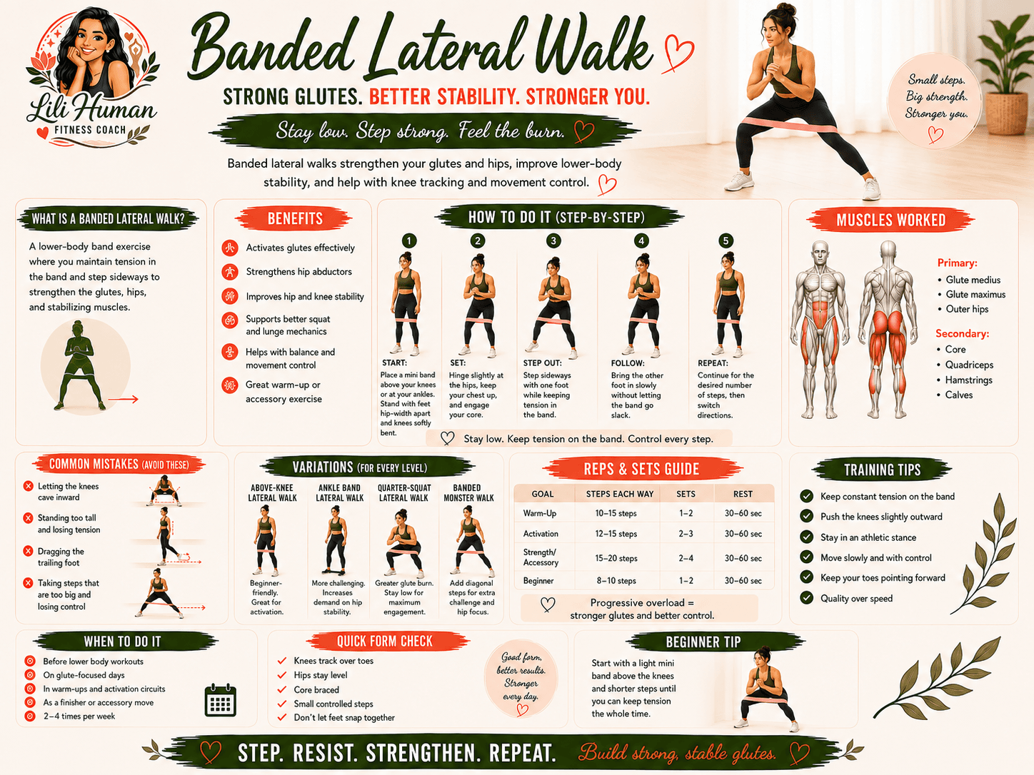 Banded Lateral Walk guide