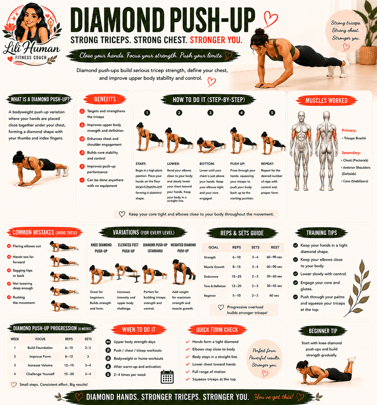 Diamond Push-Up guide