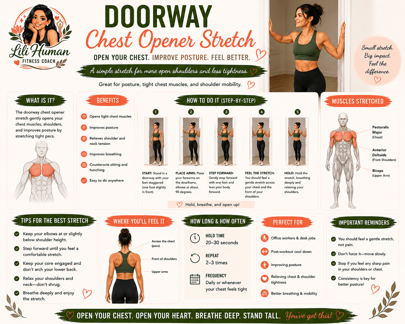 Doorway Chest Opener Stretch guide