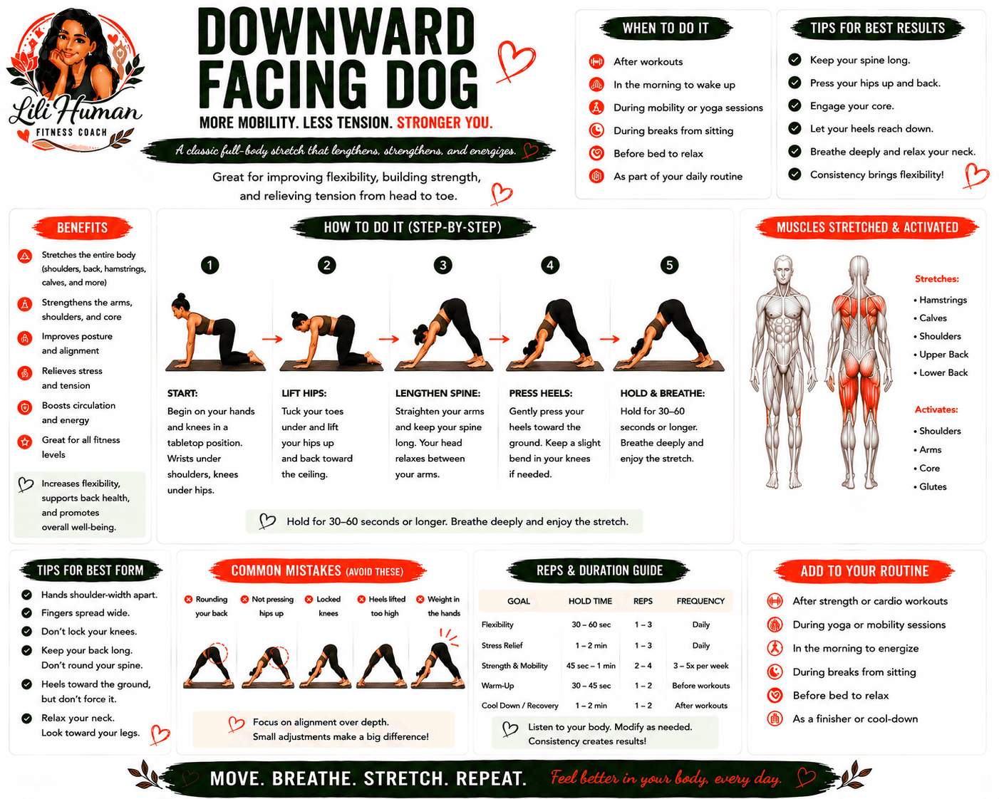 Downward Facing Dog guide