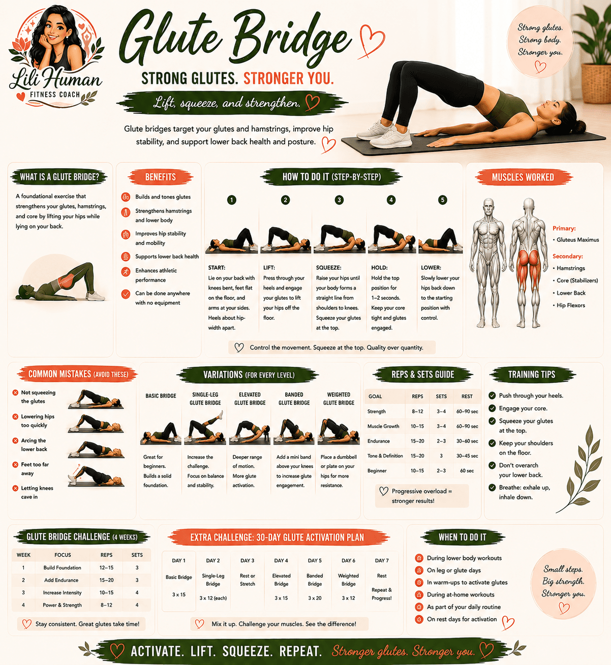 Glute Bridge guide