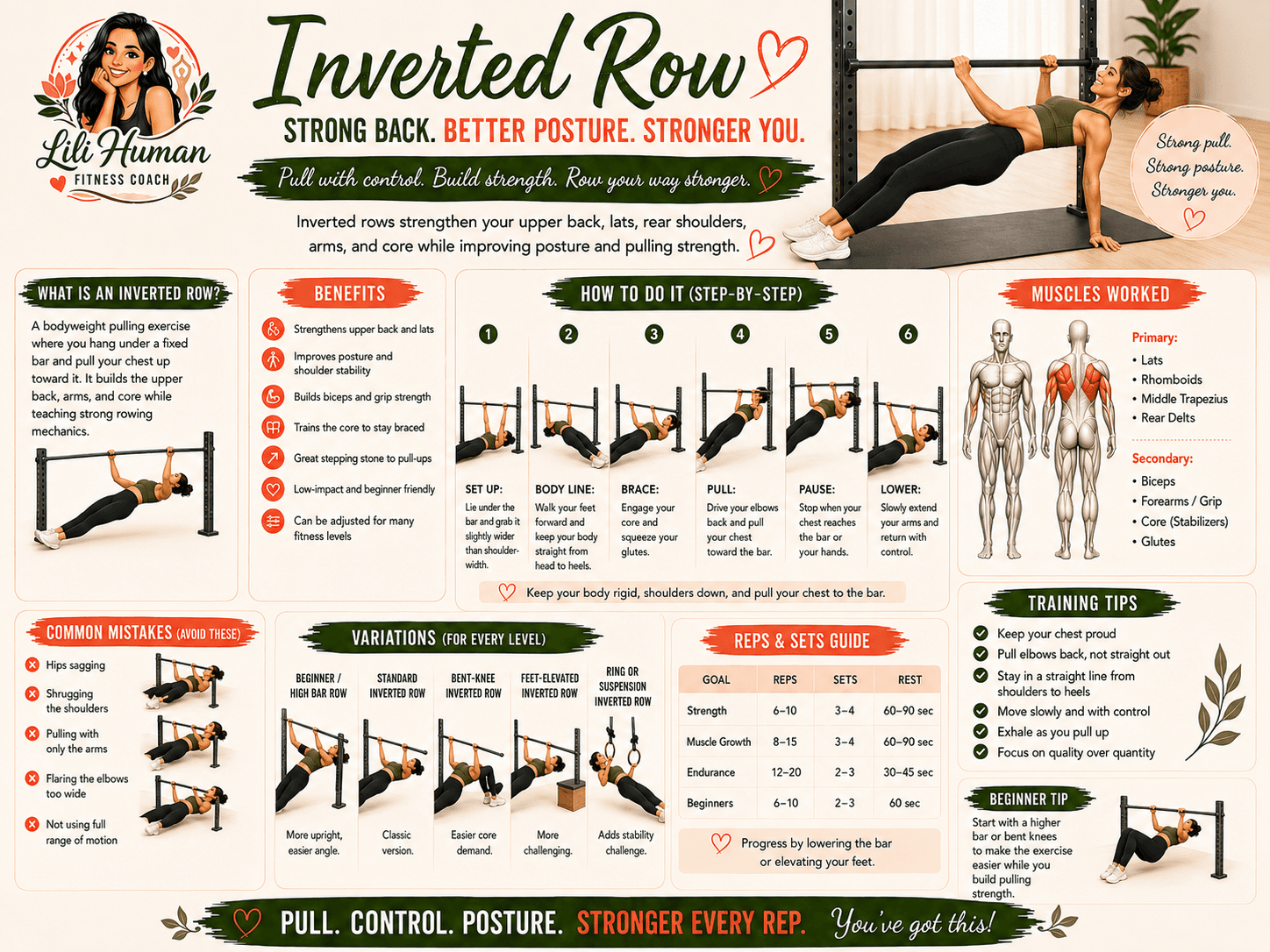 Inverted Row guide