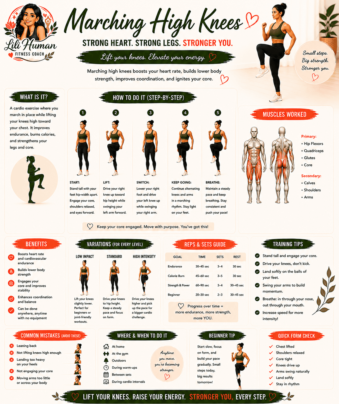 Marching High Knees guide
