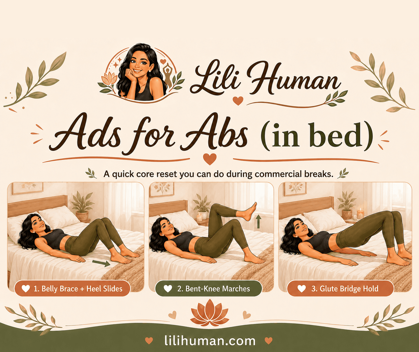 Ads for Abs (in bed)
